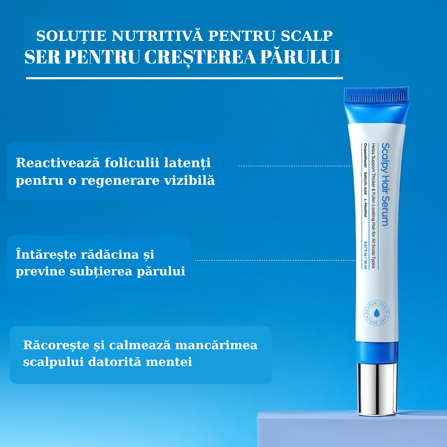 Seapuri Ser Dermatologic Premium de Stimulare Accelerată a Creșterii Firului de Păr